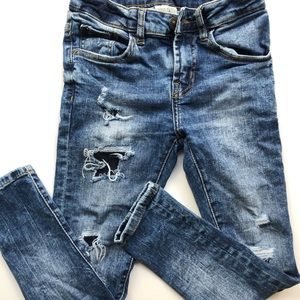 Zara boys size 7 distressed jeans/denim